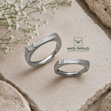 Fascinating Silver Couple Ring