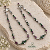 Knockout Cut Stone Anklet