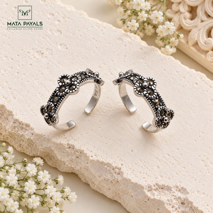 Unique Marcasite Toe Ring