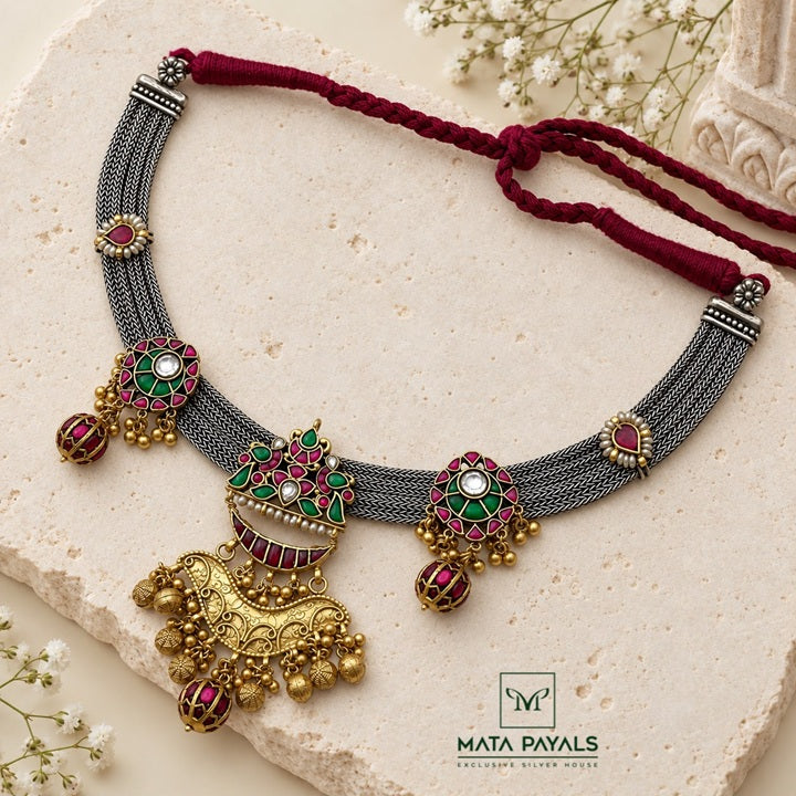 Luxurious Dual Tone Necklace
