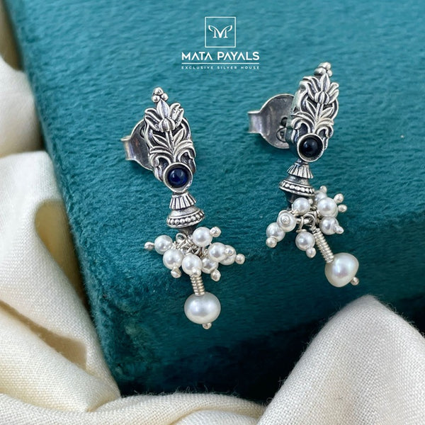 Fancy Oxidised Earring