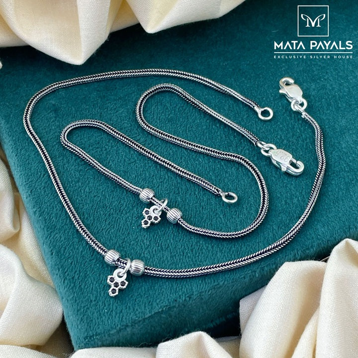 Magnificent Oxidised Anklet