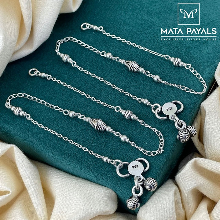 Vintage Oxidised Anklet