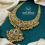 Unique Floral Mayura Necklace
