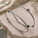 Small Cut Stone Bangle