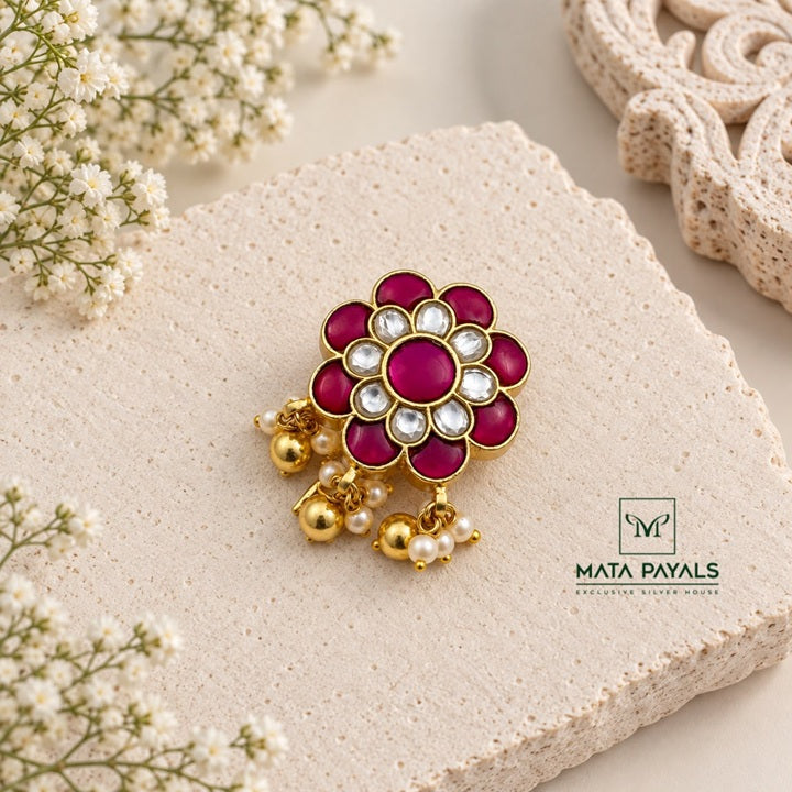 Fascinating Kundan Jade Bille