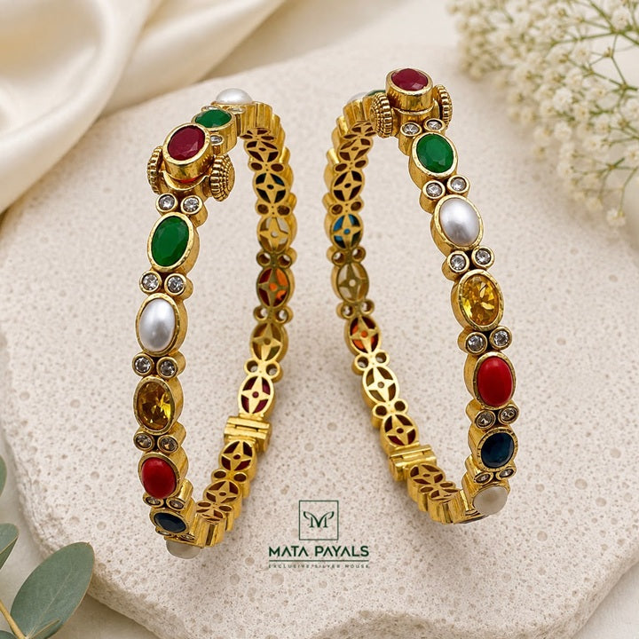 Galvanizing Navarathna Bangle