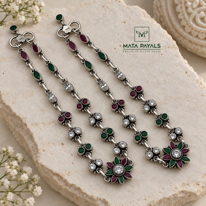 Dazzling Floral Anklet