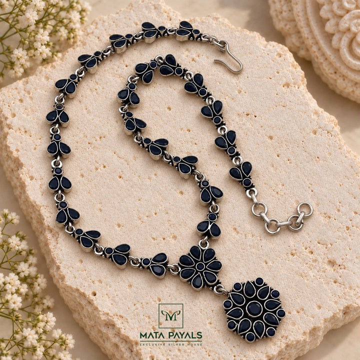 Attractive Navy Blue Necklace
