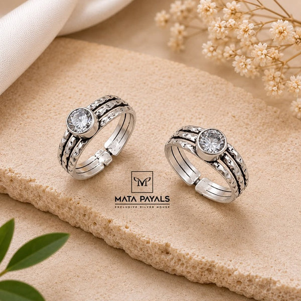Cute White Toe Ring