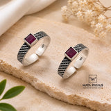 Oxidised Pink Toe Ring
