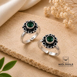 Beautiful Green Toe Ring