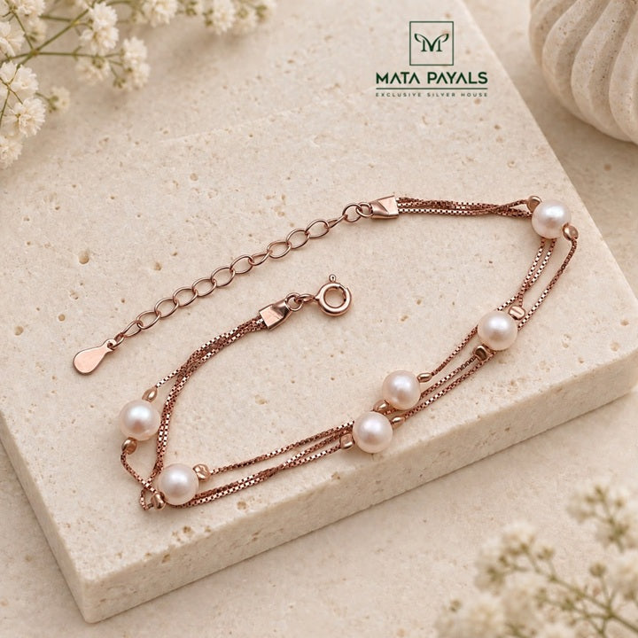 3 Layer Rose Gold Bracelet
