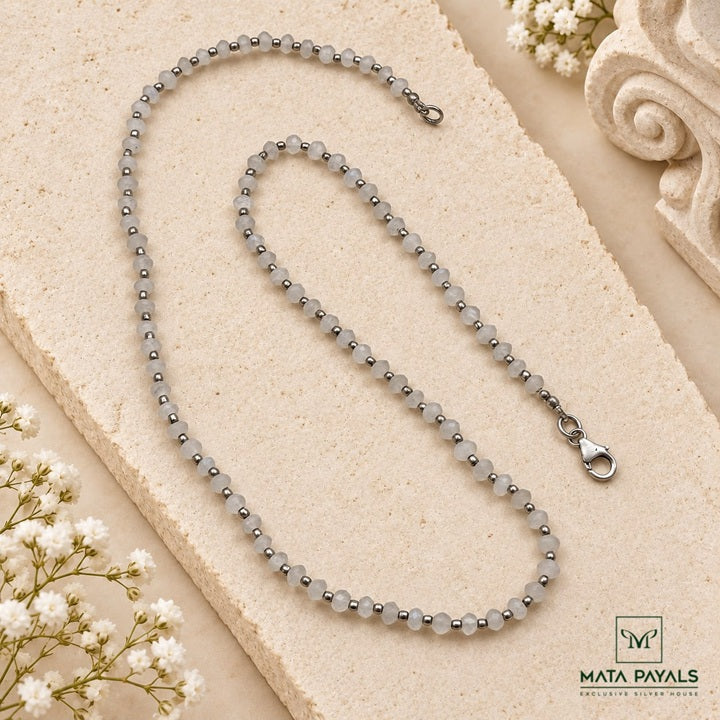 Silver Beads Necklace