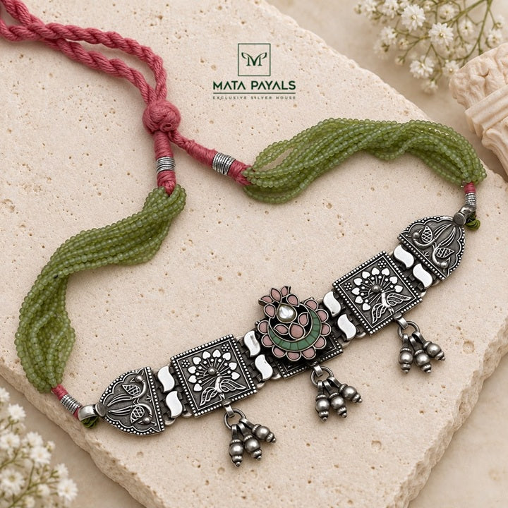 Fascinating Tribal Oxidised Necklace