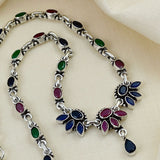 Colourful Cut Stone Necklace