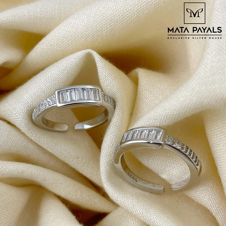 Charming Zircon Toe Ring