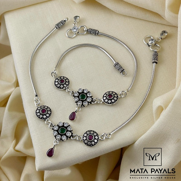 Galvanizing Silver Anklet