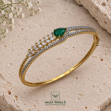Lovely Zircon Gold Plated Kada