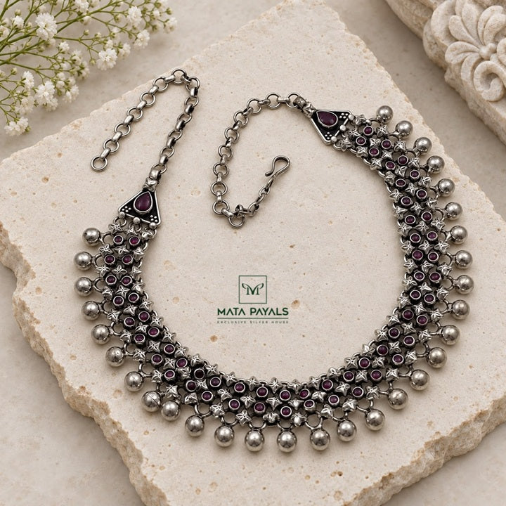 Streamlined Oxidised Necklace