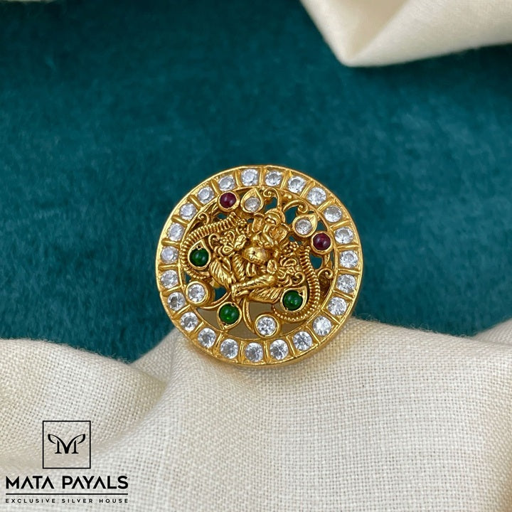 Elegant Ganesha Finger Ring