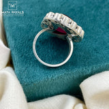 Elegant Cut Stone Finger Ring
