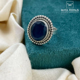 Gorgeous Navy Blue Finger Ring