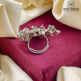 Blazing Ghungroo Oxidised Ring