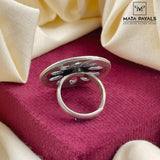 Elegant Translucent Oxidised Ring
