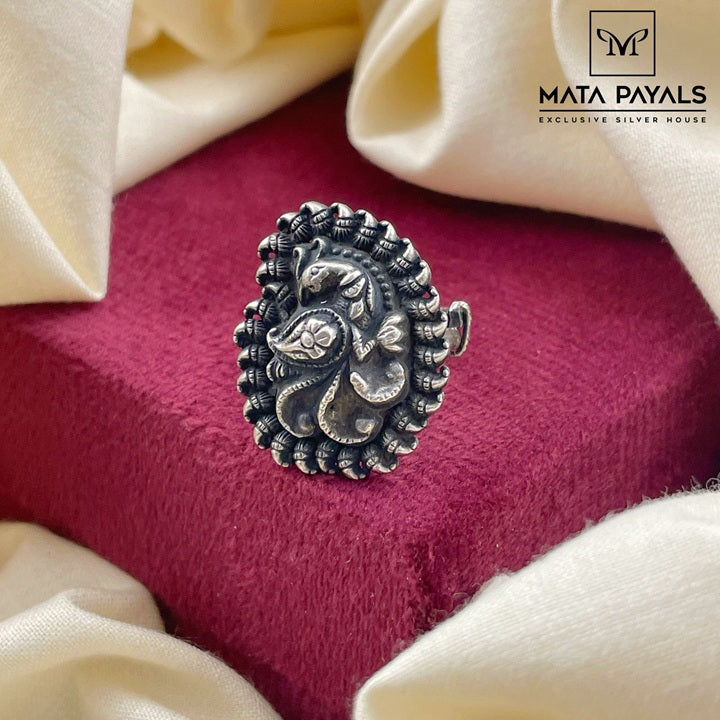 Oxidised Finger Ring
