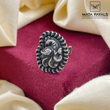 Oxidised Finger Ring