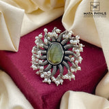 Sunshine Agate Pearl Ring