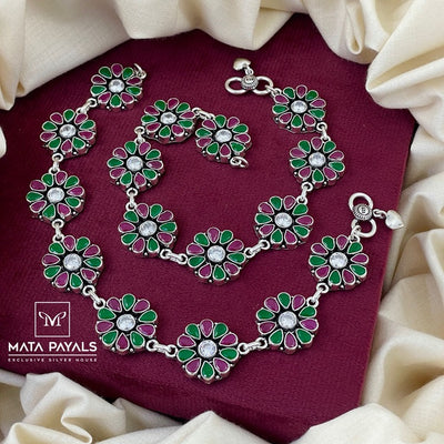 Heritage Cut Stone Anklet