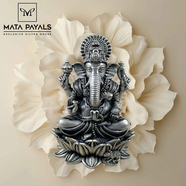 Oxidised Ganesha Idol