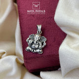 Elegant Oxidised Ganesha Pendant