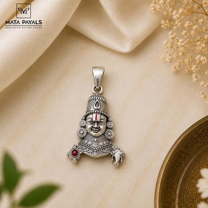 Oxidised Balaji Pendant