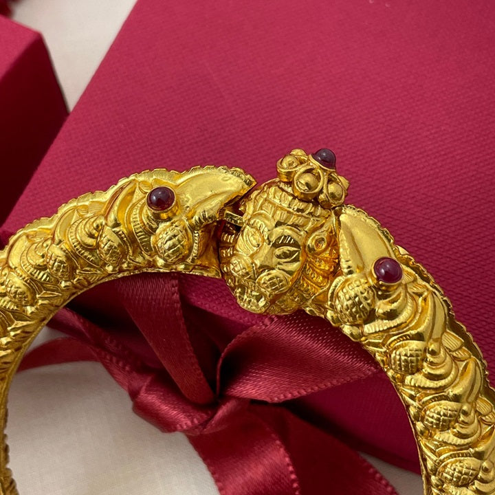 Gold Kada How To Polish Gold Plated Gold-Plated Kada Bangle Set