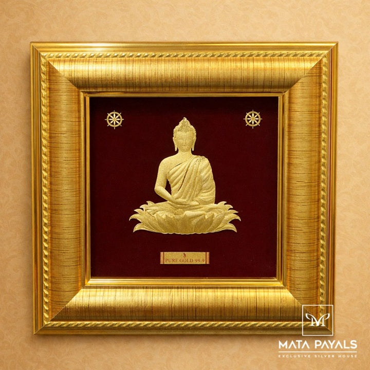 Gautam Buddha Gold Frame