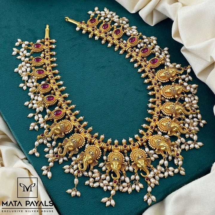 Divine Ganesha Filigree Long Hara