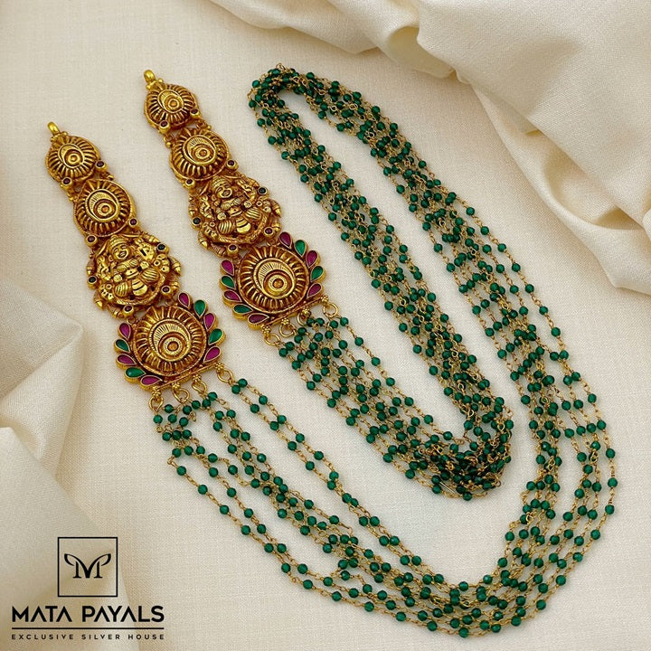 Traditional Green Beads Long Hara