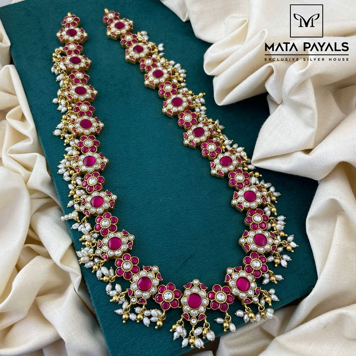 Attractive Kundan Floral Long Hara