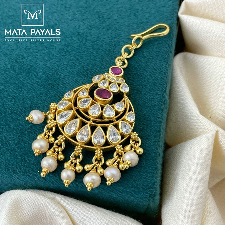 Delightful Gold Plated Mangtika