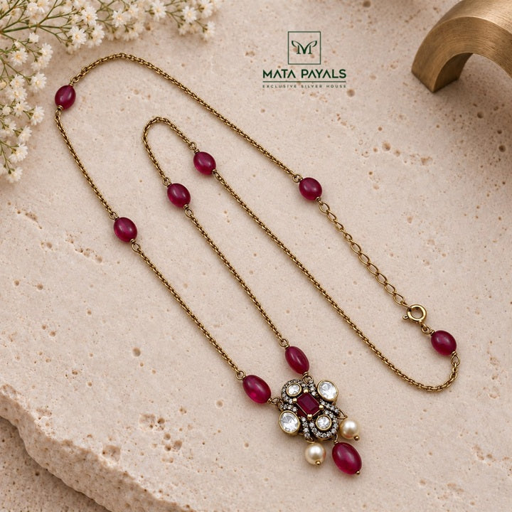Elegant Moissanite Pendant Chain