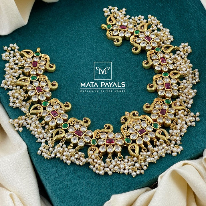 Impressive Temple Gold Polish Necklace