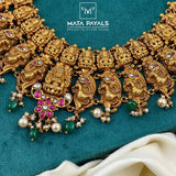 Staggering Devi Lakshmi Gold Plated Necklace