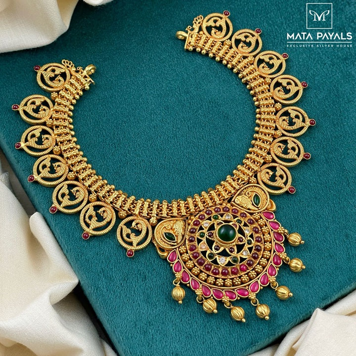 Exceptional Floral Gold Plated Necklaces