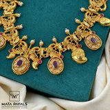 Ravishing Mayur Gold Plated Necklace