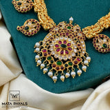 Impeccable Mayur Floral Gold Plated Necklace