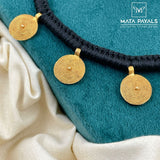 Gold Polish Thread Necklace