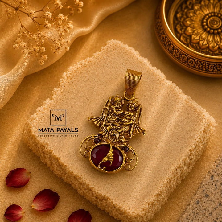 Unique Radha Krishna Pendant